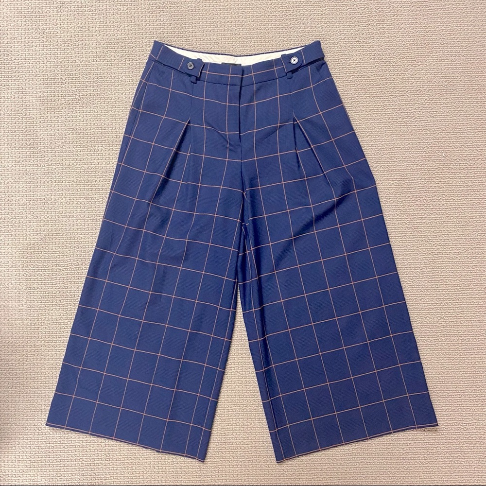 J. Crew wide leg plaid pants. Women’s size 10